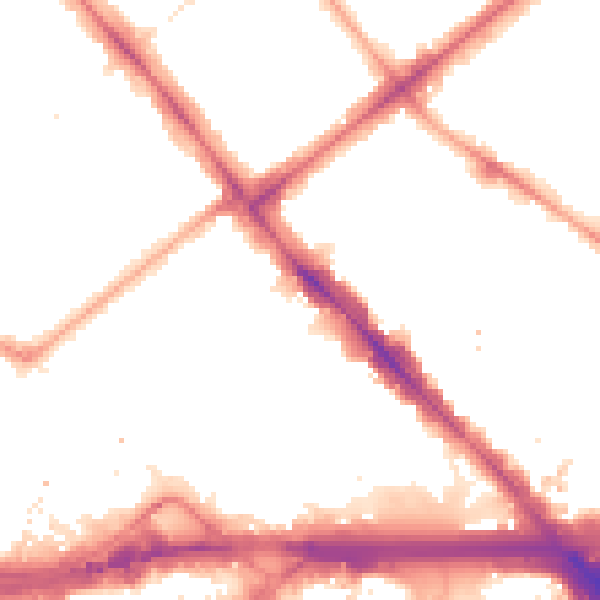 Night-time road noise heatmap for W2 1AT