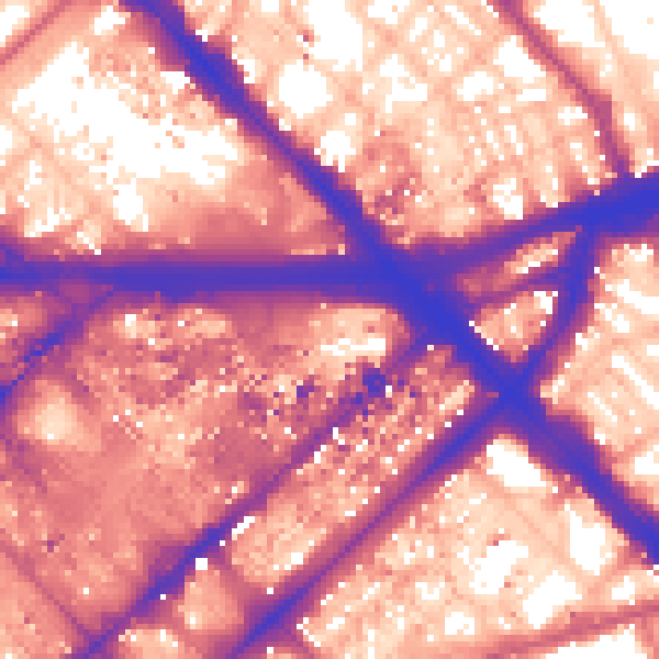 Daytime road noise heatmap for W2 1BF