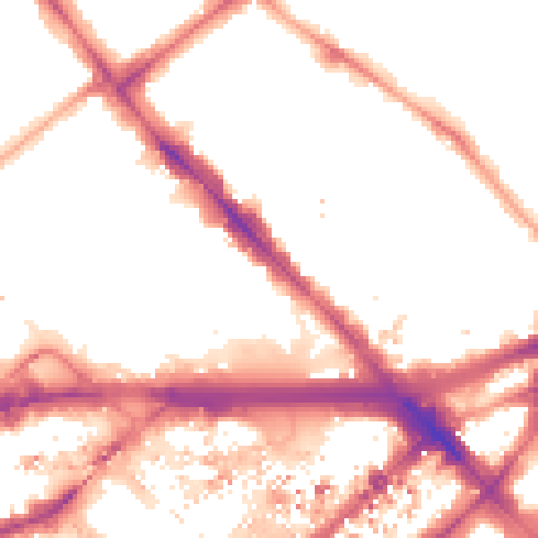 Night-time road noise heatmap for W2 1BS