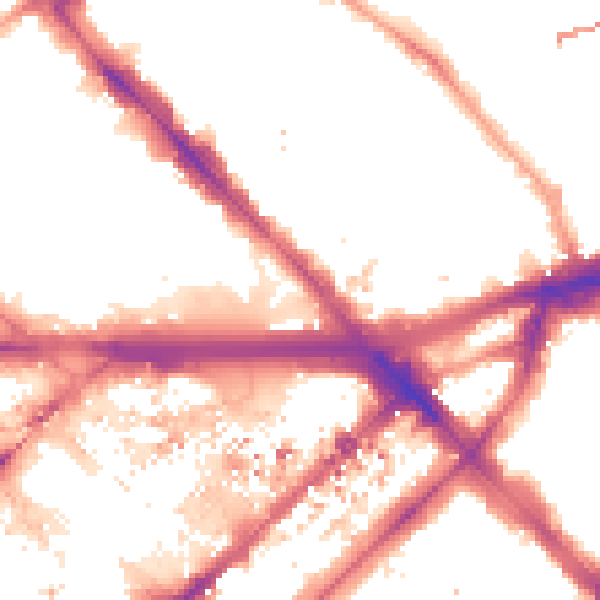 Night-time road noise heatmap for W2 1BW