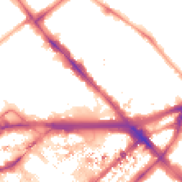 Night-time road noise heatmap for W2 1BX