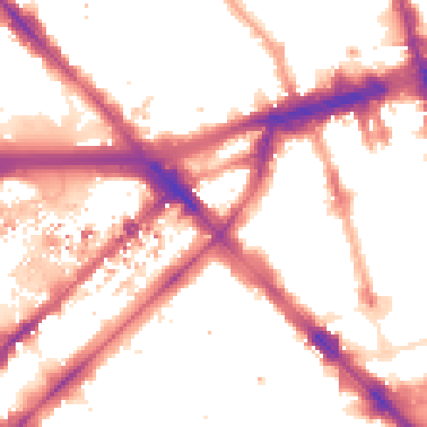 Night-time road noise heatmap for W2 1DH