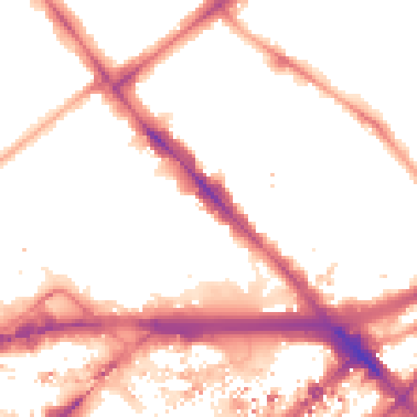Night-time road noise heatmap for W2 1DQ