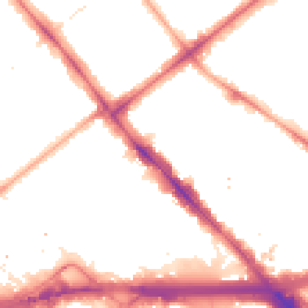 Night-time road noise heatmap for W2 1EJ