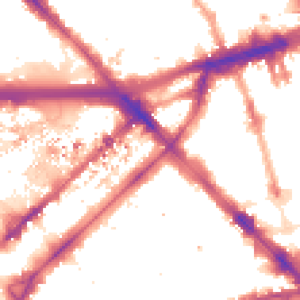 Night-time road noise heatmap for W2 1PN