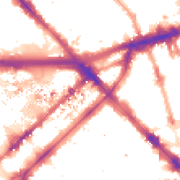 Night-time road noise heatmap for W2 1QD