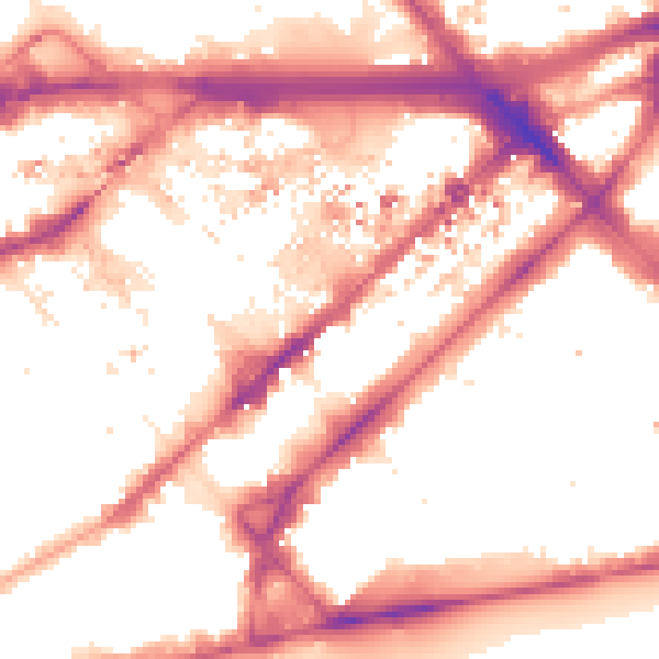 Night-time road noise heatmap for W2 1RL