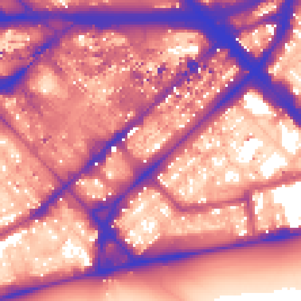 Daytime road noise heatmap for W2 1RZ