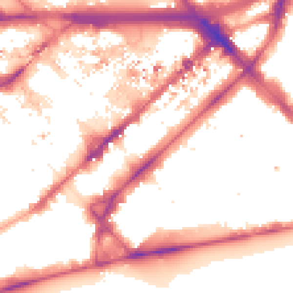 Night-time road noise heatmap for W2 1RZ