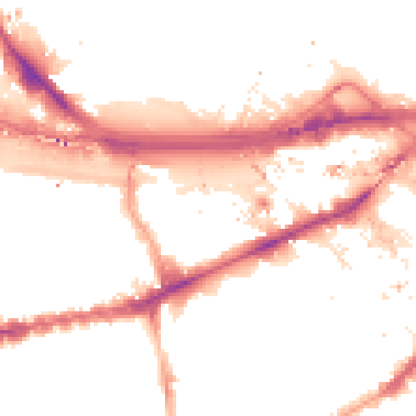 Night-time road noise heatmap for W2 6AL