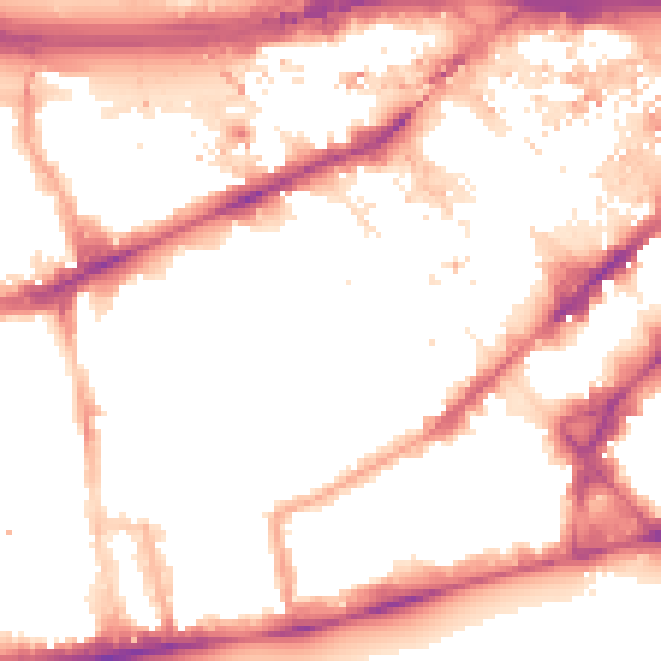 Night-time road noise heatmap for W2 6DH
