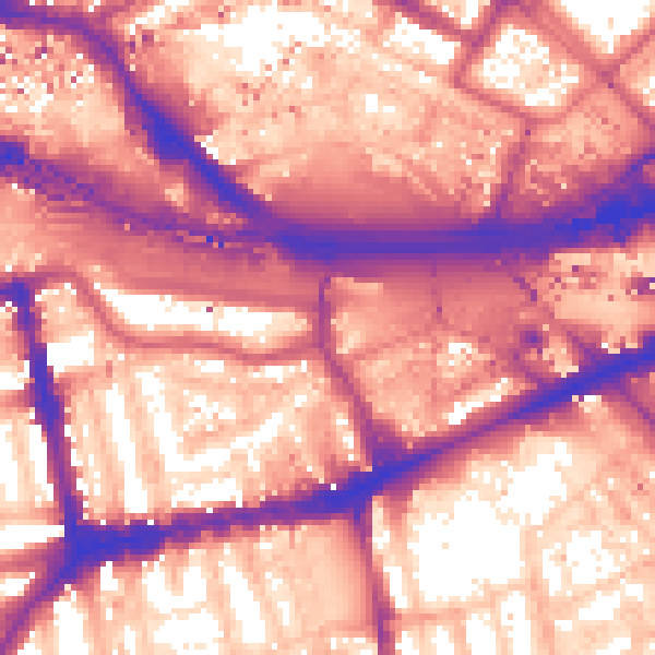 Daytime road noise heatmap for W2 6ET