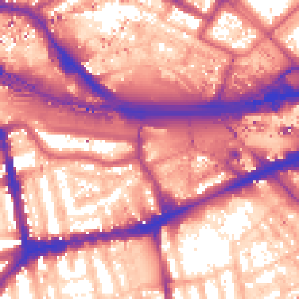 Daytime road noise heatmap for W2 6EU
