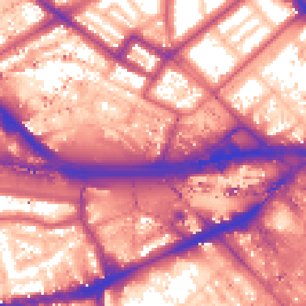 Daytime road noise heatmap for W2 6NH