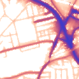 Daytime road noise heatmap for W3 0AA