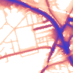 Daytime road noise heatmap for W3 0AD