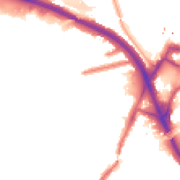 Night-time road noise heatmap for W3 0AD