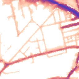 Daytime road noise heatmap for W3 0AN