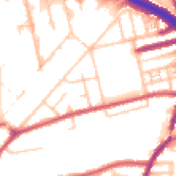 Daytime road noise heatmap for W3 0AS