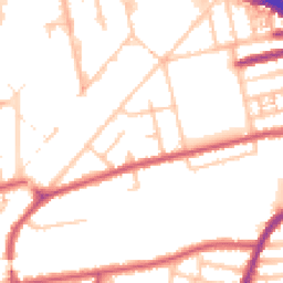 Daytime road noise heatmap for W3 0AT