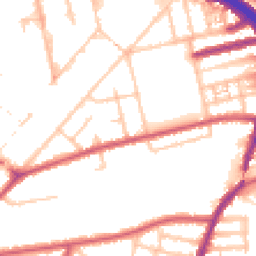 Daytime road noise heatmap for W3 0AU