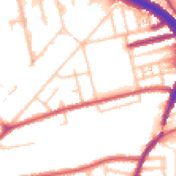 Daytime road noise heatmap for W3 0AX