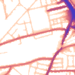 Daytime road noise heatmap for W3 0AY