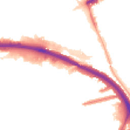 Night-time road noise heatmap for W3 0BE