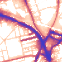 Daytime road noise heatmap for W3 0BH