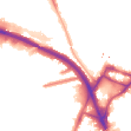 Night-time road noise heatmap for W3 0BH