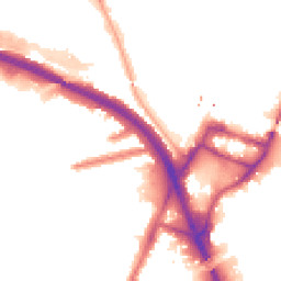 Night-time road noise heatmap for W3 0BJ