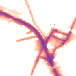 Night-time road noise heatmap for W3 0BL