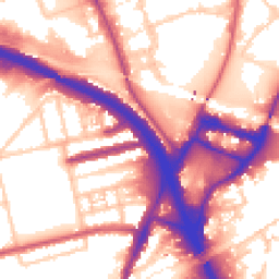 Daytime road noise heatmap for W3 0BT