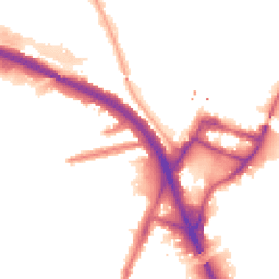 Night-time road noise heatmap for W3 0BT