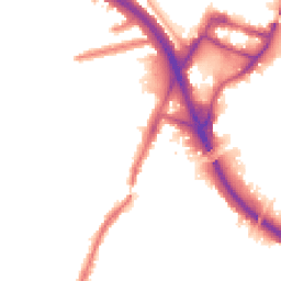 Night-time road noise heatmap for W3 0BU