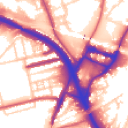 Daytime road noise heatmap for W3 0BW