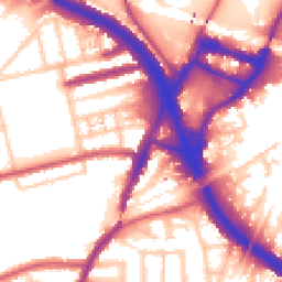 Daytime road noise heatmap for W3 0BX