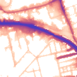 Daytime road noise heatmap for W3 0BZ