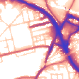Daytime road noise heatmap for W3 0DB
