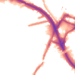 Night-time road noise heatmap for W3 0DB