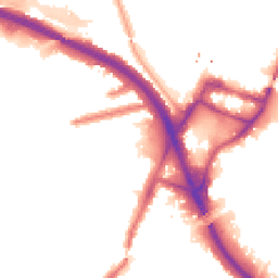 Night-time road noise heatmap for W3 0DF