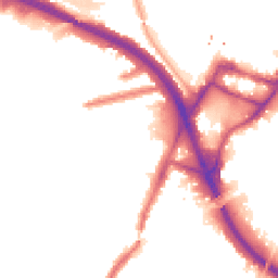 Night-time road noise heatmap for W3 0DG