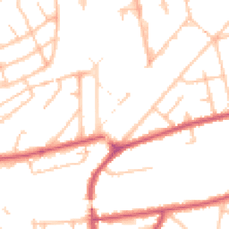Daytime road noise heatmap for W3 0DT