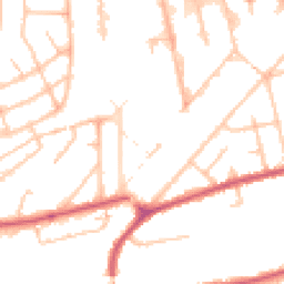 Daytime road noise heatmap for W3 0DU