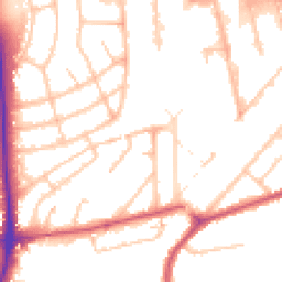 Daytime road noise heatmap for W3 0EA