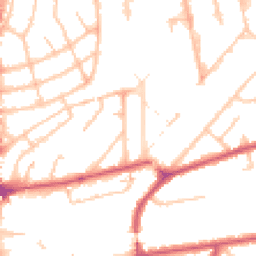 Daytime road noise heatmap for W3 0EB