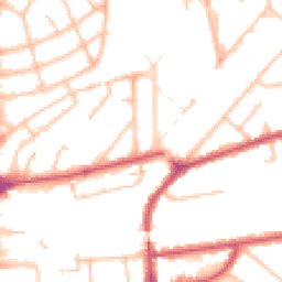 Daytime road noise heatmap for W3 0EG