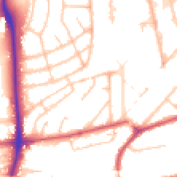 Daytime road noise heatmap for W3 0EX