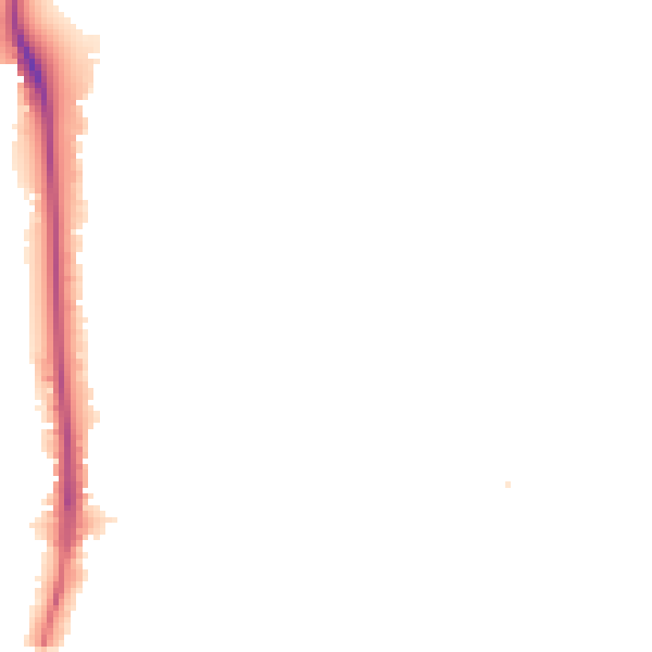 Night-time road noise heatmap for W3 0EX