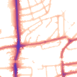Daytime road noise heatmap for W3 0HR